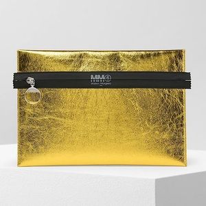 ☀️ BNWT - MM6 Maison Margiela - Gold Zip Clutch/Pouch